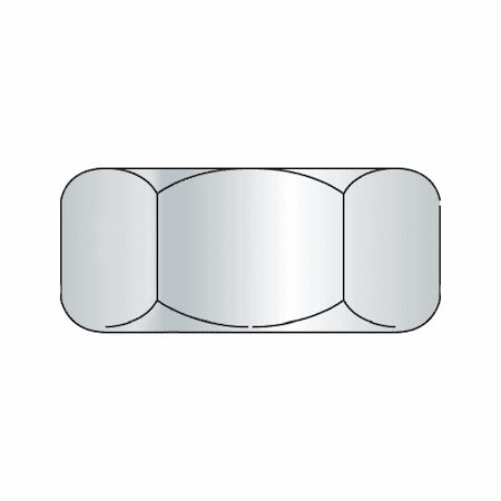 Newport Fasteners Hex Nut, 3/8"-16, Steel, Grade 2, Zinc Plated, 21/64 in Ht, 3000 PK 327982-BR-3000